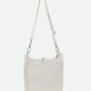 GIA ITALIAN LEATHER CROSSBODY BAG IN BUTTER WHITE