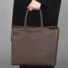 MARCEL HANDBAG IN ITALIAN LEATHER CHOCOLATE