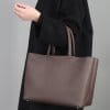 MARCEL HANDBAG IN ITALIAN LEATHER CHOCOLATE