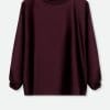 ANDIE ONE-SIZE BOATNECK BLOUSE IN SILK CHARMEUSE