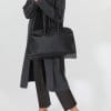 ARDEN HANDBAG IN BLACK ITALIAN LEATHER