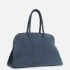 ARDEN HANDBAG IN ITALIAN SUEDE BLUE