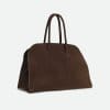 ARDEN HANDBAG IN ITALIAN SUEDE DARK BROWN
