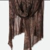 BRONZE MOCHA SCARF IN HAND DYED CASHMERE