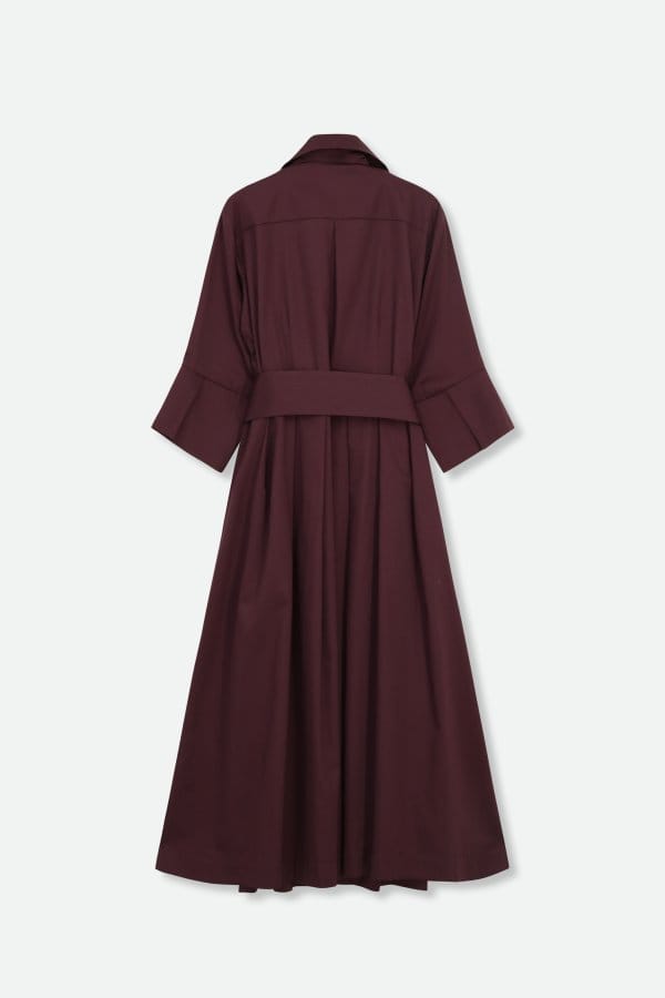 DRIFT DRESS IN ITALIAN SATEEN COTTON