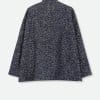 ELENA WOOL JAQUARD & GOOSE DOWN TWO PIECE COAT SET IN NAVY
