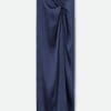 PAREO SKIRT IN HAND-DYED SILK IN PRUSSIAN BLUE