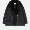 TOSCANA SHEARLING & GOOSE DOWN ITALIAN COAT