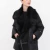 TOSCANA SHEARLING & GOOSE DOWN ITALIAN COAT