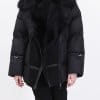 TOSCANA SHEARLING & GOOSE DOWN ITALIAN COAT